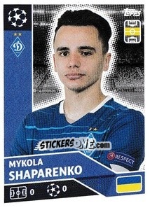 Figurina Mykola Shaparenko - UEFA Champions League 2020-2021 - Topps