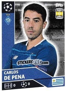 Sticker Carlos De Pena - UEFA Champions League 2020-2021 - Topps
