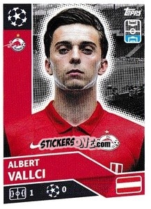 Sticker Albert Vallci - UEFA Champions League 2020-2021 - Topps