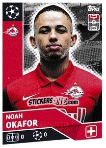 Sticker Noah Okafor - UEFA Champions League 2020-2021 n. POF47 - Topps