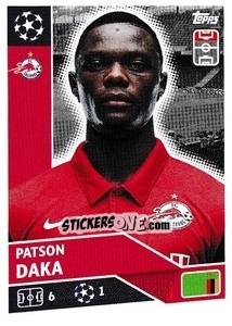 Sticker Patson Daka - UEFA Champions League 2020-2021 n. POF48 - Topps