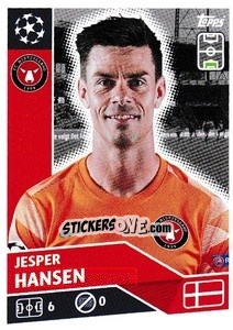 Sticker Jesper Hansen - UEFA Champions League 2020-2021 n. POF50 - Topps