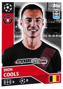 Sticker Dion Cools - UEFA Champions League 2020-2021 n. POF52 - Topps
