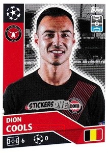 Figurina Dion Cools - UEFA Champions League 2020-2021 - Topps