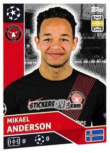 Sticker Mikael Anderson - UEFA Champions League 2020-2021 - Topps