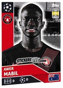 Sticker Awer Mabil - UEFA Champions League 2020-2021 n. POF60 - Topps