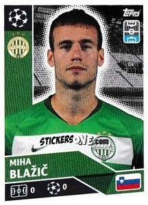 Sticker Miha Blažic - UEFA Champions League 2020-2021 - Topps