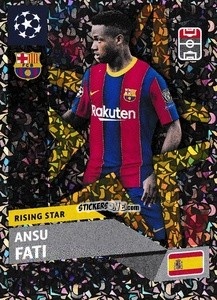 Sticker Ansu Fati (Fc Barcelona) - UEFA Champions League 2020-2021 n. RS3 - Topps