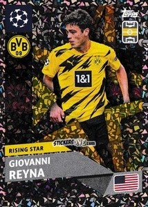 Sticker Giovanni Reyna (Borussia Dortmund) - UEFA Champions League 2020-2021 n. RS11 - Topps