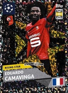 Sticker Eduardo Camavinga (Stade Rennais F.C.) - UEFA Champions League 2020-2021 n. RS12 - Topps