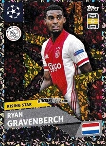 Sticker Ryan Gravenberch (Afc Ajax) - UEFA Champions League 2020-2021 n. RS14 - Topps