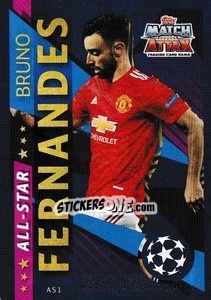 Sticker Bruno Fernandes - UEFA Champions League 2020-2021 - Topps