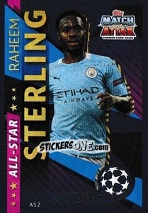 Sticker Raheem Sterling - UEFA Champions League 2020-2021 n. AS2 - Topps