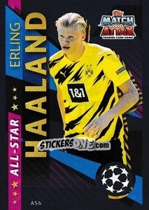 Sticker Erling Haaland - UEFA Champions League 2020-2021 n. AS6 - Topps