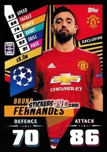 Sticker Bruno Fernandes - UEFA Champions League 2020-2021 n. WC1 - Topps