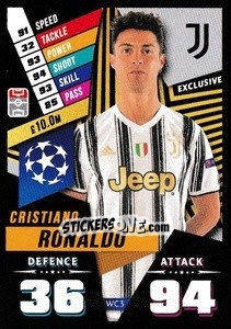 Sticker Cristiano Ronaldo - UEFA Champions League 2020-2021 n. WC3 - Topps