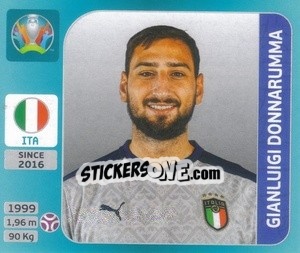 Cromo Gianluigi Donnarumma - UEFA Euro 2020 Tournament Edition. 654 Stickers version - Panini