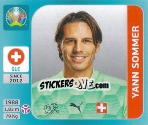 Sticker Yann Sommer - UEFA Euro 2020 Tournament Edition. 654 Stickers version - Panini