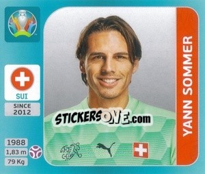 Sticker Yann Sommer - UEFA Euro 2020 Tournament Edition. 654 Stickers version n. 41 - Panini