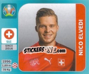 Sticker Nico Elvedi - UEFA Euro 2020 Tournament Edition. 654 Stickers version - Panini