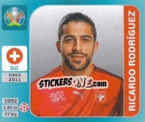 Figurina Ricardo Rodríguez - UEFA Euro 2020 Tournament Edition. 654 Stickers version - Panini