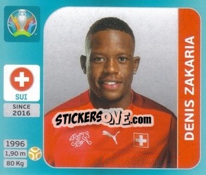 Sticker Denis Zakaria - UEFA Euro 2020 Tournament Edition. 654 Stickers version n. 55 - Panini