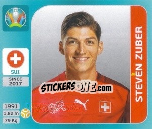 Figurina Steven Zuber - UEFA Euro 2020 Tournament Edition. 654 Stickers version - Panini