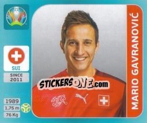 Sticker Mario Gavranovic - UEFA Euro 2020 Tournament Edition. 654 Stickers version - Panini