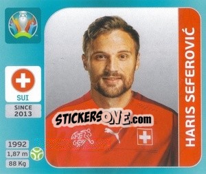 Figurina Haris Seferovic - UEFA Euro 2020 Tournament Edition. 654 Stickers version - Panini