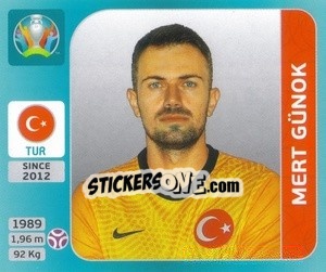 Sticker Mert Günok - UEFA Euro 2020 Tournament Edition. 654 Stickers version - Panini