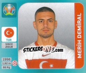 Sticker Merih Demiral - UEFA Euro 2020 Tournament Edition. 654 Stickers version - Panini