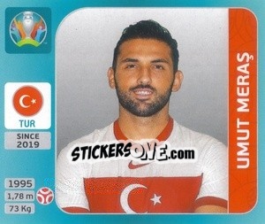Sticker Umut Meraş - UEFA Euro 2020 Tournament Edition. 654 Stickers version - Panini
