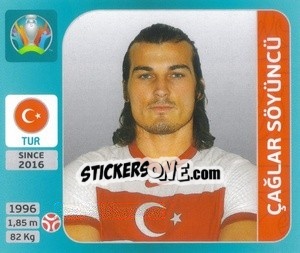 Cromo Çağlar Söyüncü - UEFA Euro 2020 Tournament Edition. 654 Stickers version - Panini