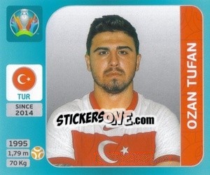 Cromo Ozan Tufan - UEFA Euro 2020 Tournament Edition. 654 Stickers version - Panini