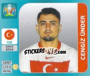 Cromo Cengiz Ünder - UEFA Euro 2020 Tournament Edition. 654 Stickers version - Panini