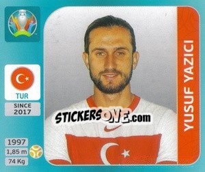 Cromo Yusuf Yazici - UEFA Euro 2020 Tournament Edition. 654 Stickers version - Panini