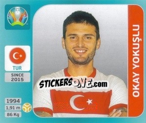 Sticker Okay Yokuşlu - UEFA Euro 2020 Tournament Edition. 654 Stickers version n. 77 - Panini