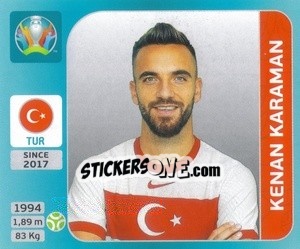 Sticker Kenan Karaman - UEFA Euro 2020 Tournament Edition. 654 Stickers version n. 78 - Panini