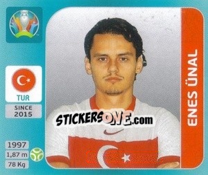 Cromo Enes Ünal - UEFA Euro 2020 Tournament Edition. 654 Stickers version - Panini