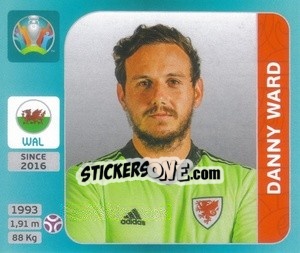 Figurina Danny Ward - UEFA Euro 2020 Tournament Edition. 654 Stickers version - Panini