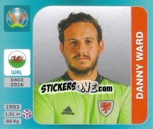 Sticker Danny Ward - UEFA Euro 2020 Tournament Edition. 654 Stickers version n. 96 - Panini