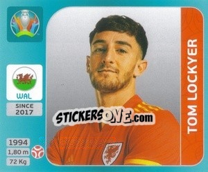 Cromo Tom Lockyer - UEFA Euro 2020 Tournament Edition. 654 Stickers version - Panini