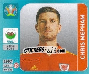 Cromo Chris Mepham - UEFA Euro 2020 Tournament Edition. 654 Stickers version - Panini