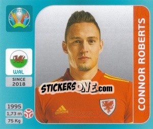Cromo Connor Roberts - UEFA Euro 2020 Tournament Edition. 654 Stickers version - Panini