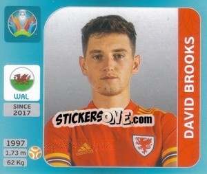 Figurina David Brooks - UEFA Euro 2020 Tournament Edition. 654 Stickers version - Panini
