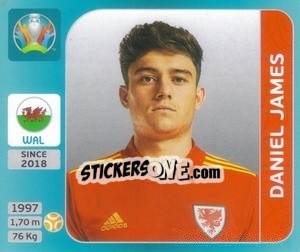 Cromo Daniel James - UEFA Euro 2020 Tournament Edition. 654 Stickers version - Panini