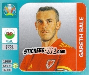 Sticker Gareth Bale - UEFA Euro 2020 Tournament Edition. 654 Stickers version n. 112 - Panini
