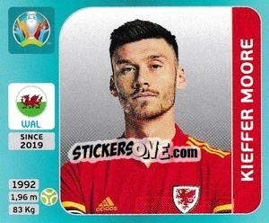Sticker Kieffer Moore - UEFA Euro 2020 Tournament Edition. 654 Stickers version - Panini