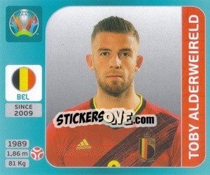 Cromo Toby Alderweireld - UEFA Euro 2020 Tournament Edition. 654 Stickers version - Panini