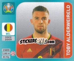 Sticker Toby Alderweireld - UEFA Euro 2020 Tournament Edition. 654 Stickers version n. 118 - Panini